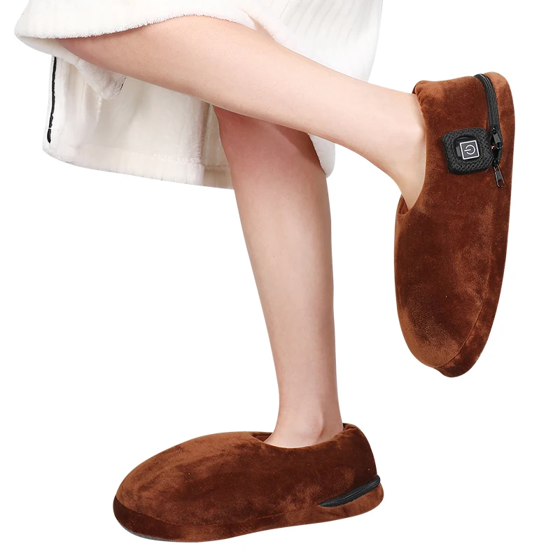 NEW rechargeable Wireless heated slippers electric slippers  heating slipper with Lithium battery and removable insoles