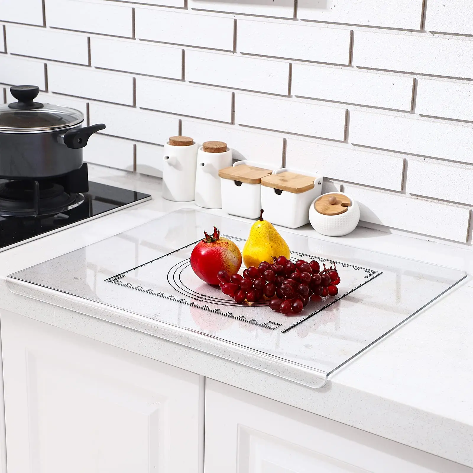 2024 Противоскользящий прозрачный акриловый лист для кухни со счетчиком Прозрачная Акриловая разделочная доска
