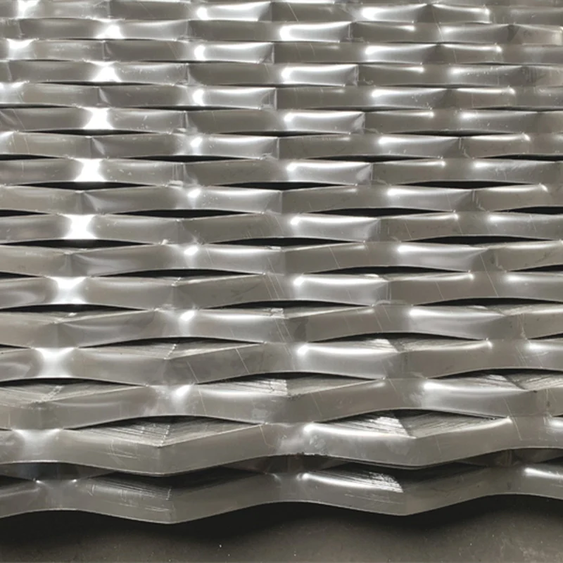 Heavy Duty Plate diamond decorative fencing panels expanded metal mesh for exterior railing and Construction Wire Mesh