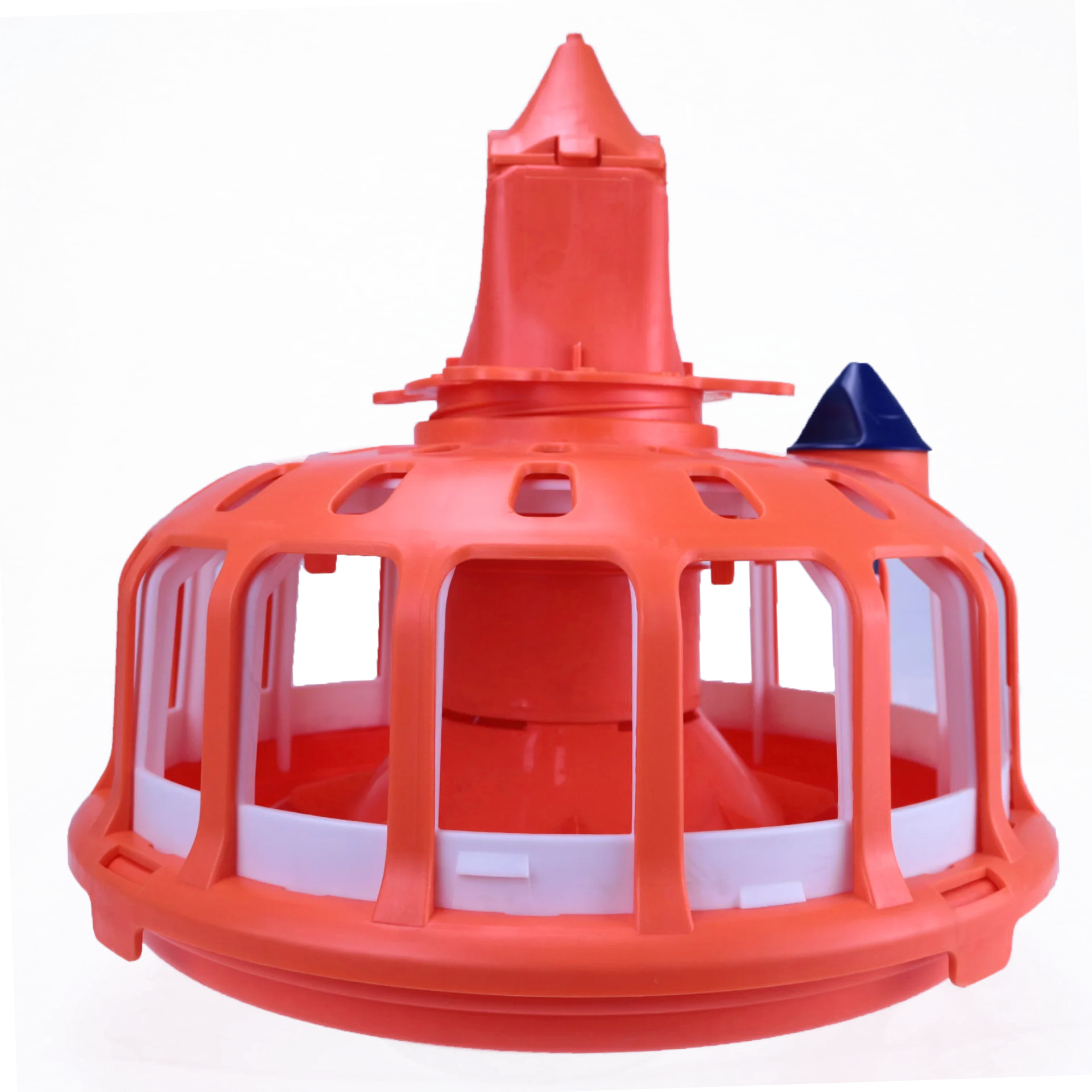 Agrieso Wholesale Plastic Poultry Chicken Automatic Round Grids Female Feeder Pan For Poultry Breeder Chickens