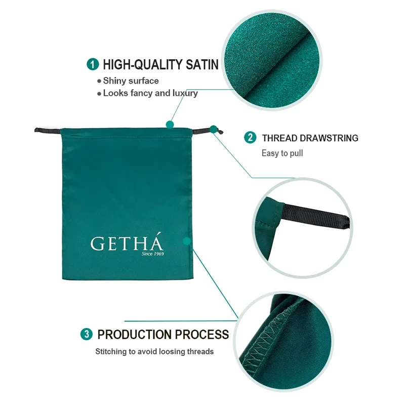 Wholesale Custom Logo Luxury Silk Dust Storage Bags Satin Drawstring Bags for Handbags Shoes Boots