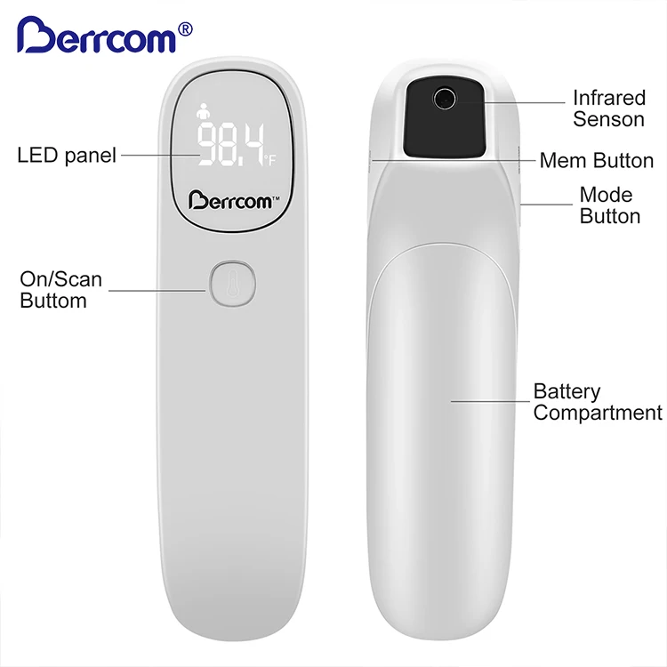 CE Clinical Forehead Infrared Baby Non Contact Digital Thermometer