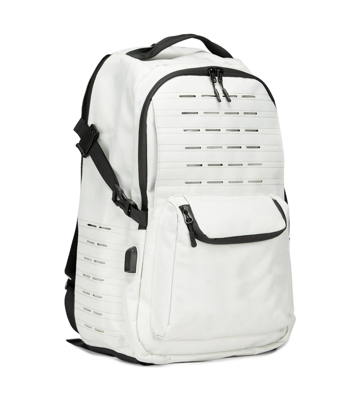 Wholesale 45lts tactical gym backpack 1000d polyester laser cut fitness sport backpack with usb charge gym bag