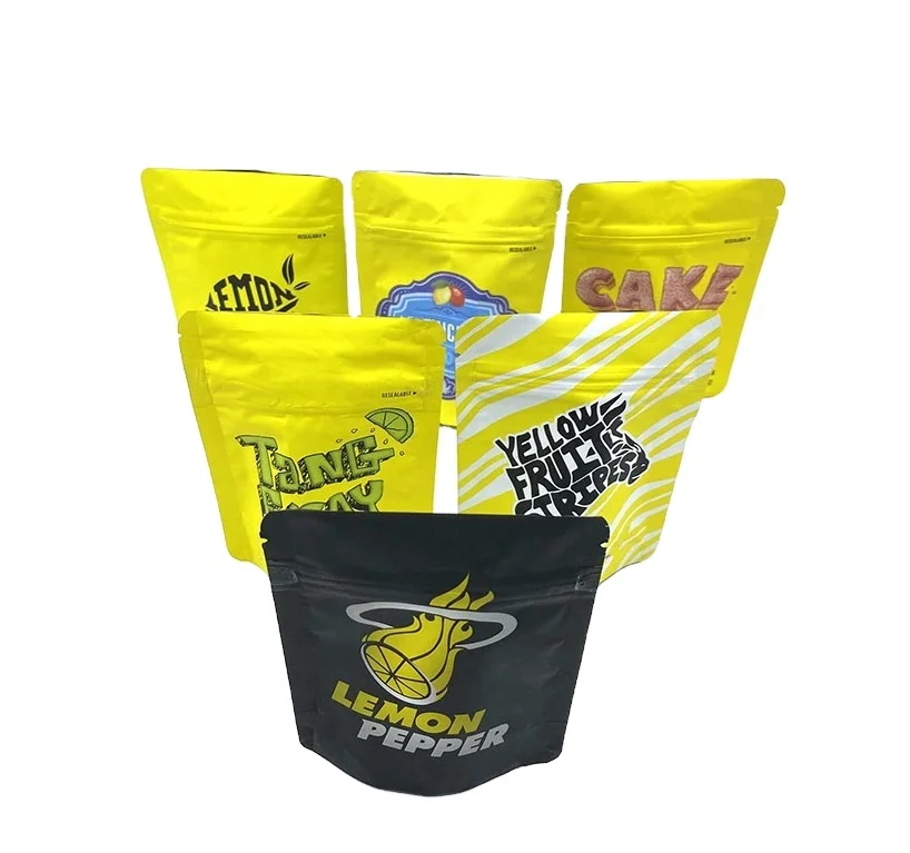 
Child-proof zipper 35 mylar bags invisible safety lock side open hemp bag tobacco packaging cali bag factory custom available 