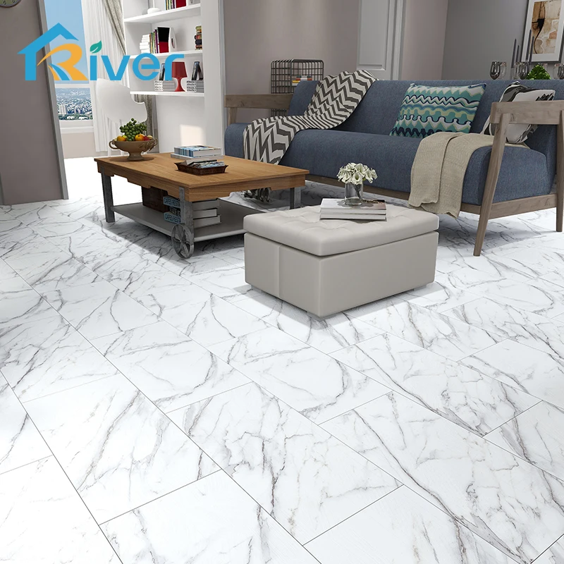 8mm waterproof marble look lvt luxury vinyl pvc tiles indoor use dry back floor TAP & GO spc flooring