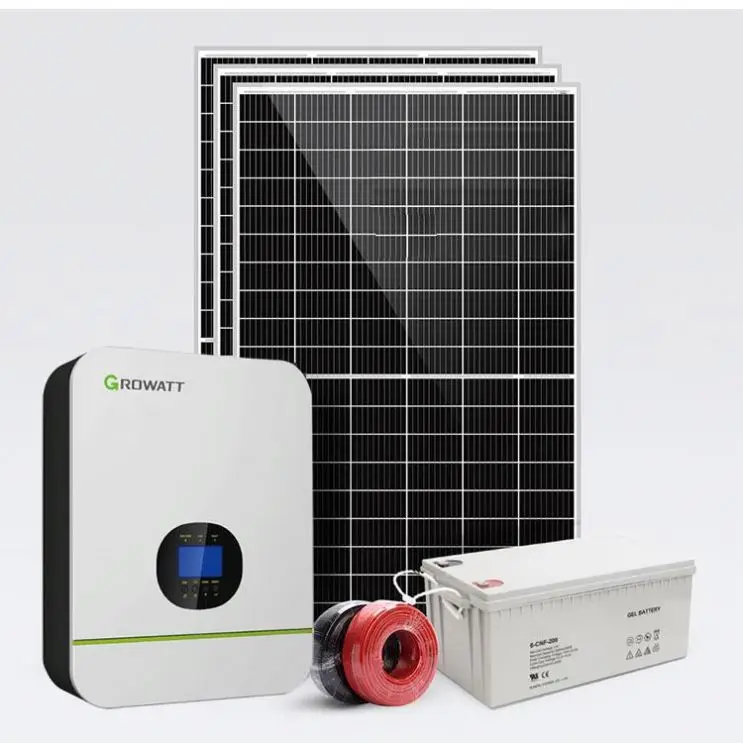Lithium Batteries For Solar Systems 12v 220ah Home Off-Grid Pv Panel System Ground-Mounted Power 10kW 30kw Complete Kit