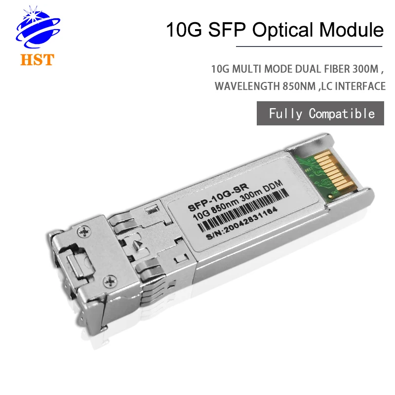 Promotion 10GB SR SFP+modulos transceptores  300m 850nm OEM Optical  Transceiver Module  For Fiber Optical  Transceiver Module