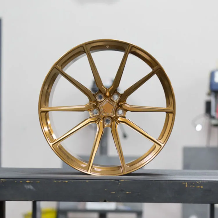 20x9 ET25 20x10.5 ET38 PCD 5x120 CB72.6 Glossy Gold Color Alloy Wheels Rims