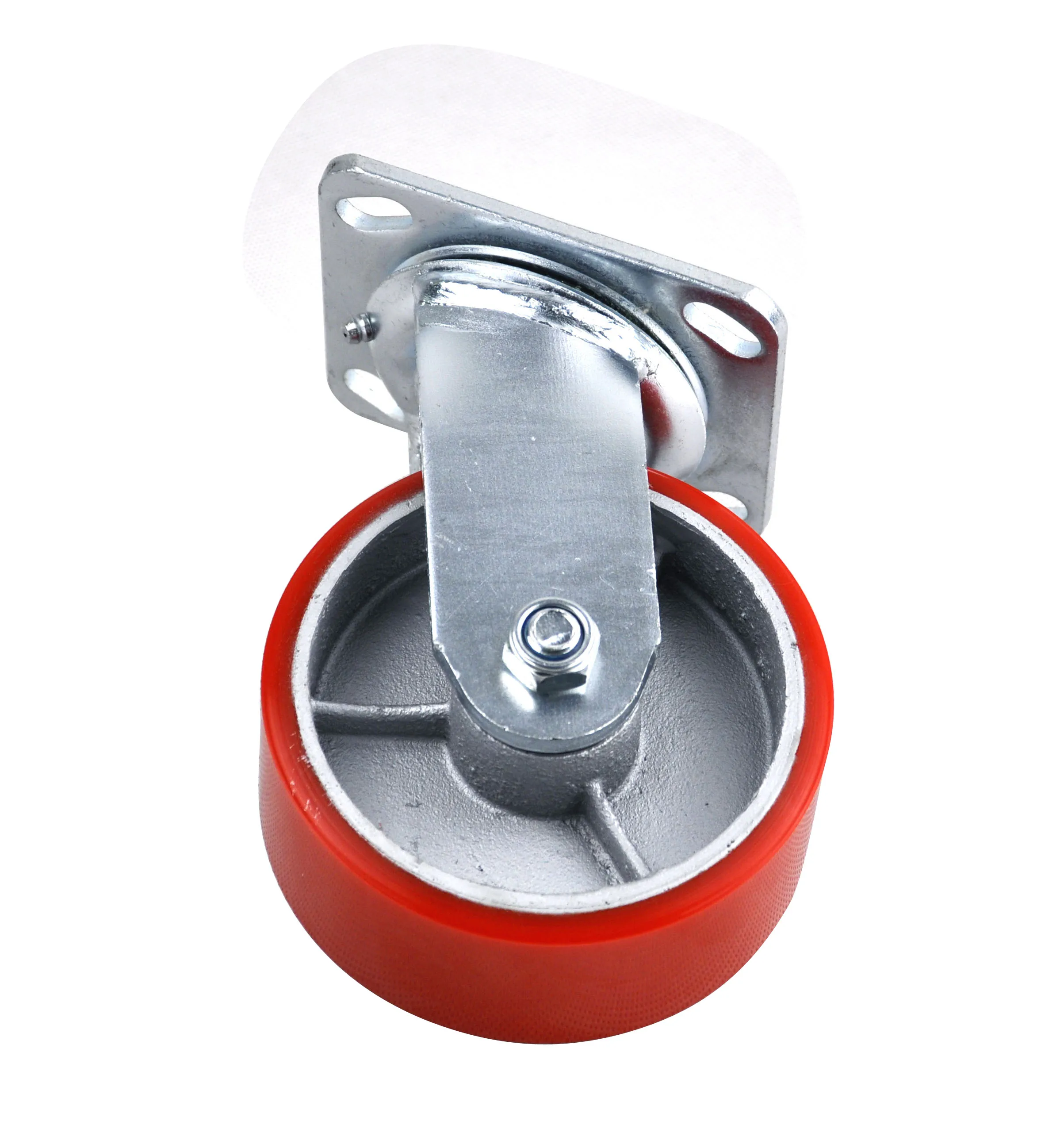 Исходные Заводские товары, 5X2 поворотный бесшумный двойной шарикоподшипник, сверхпрочный Железный сердечник, полиуретановое колесо