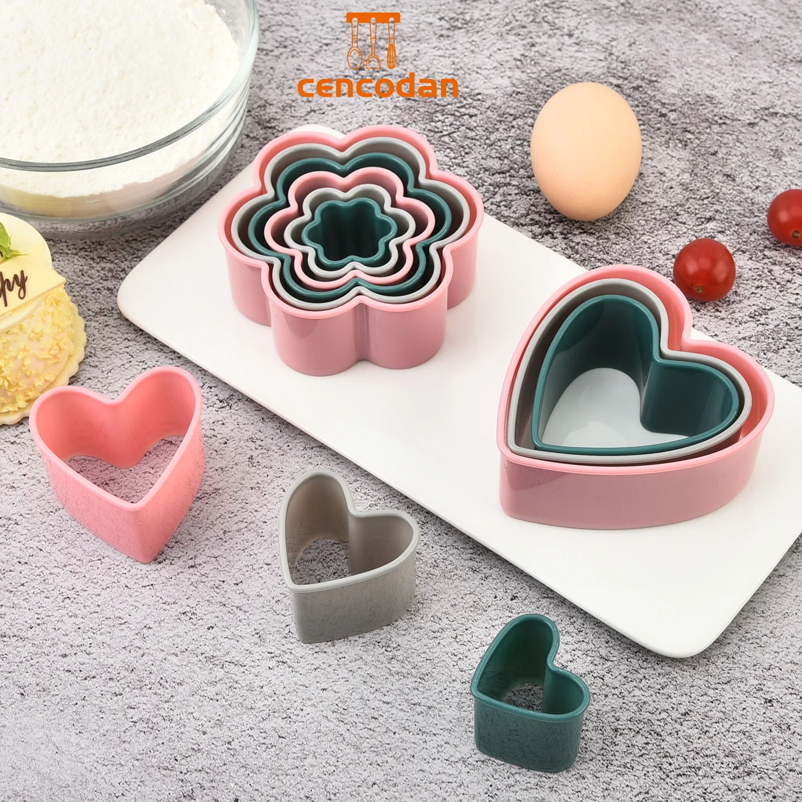 Plastic PP Cookie Cutter Mold Set 23pcs Biscuit Mould Tools