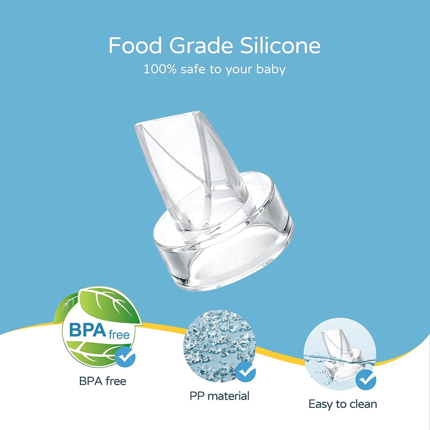 Duckbill Valve Compatible with S9/S10/S12, Wearable Breast Pump spare Parts Accessories Replace