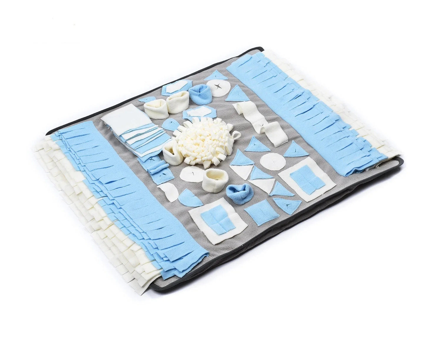 Polar Fleece Pet Dog Snuffle Mat Nose work Blanket Dog Training Mat for Stress Release and Slow Feeding Mat