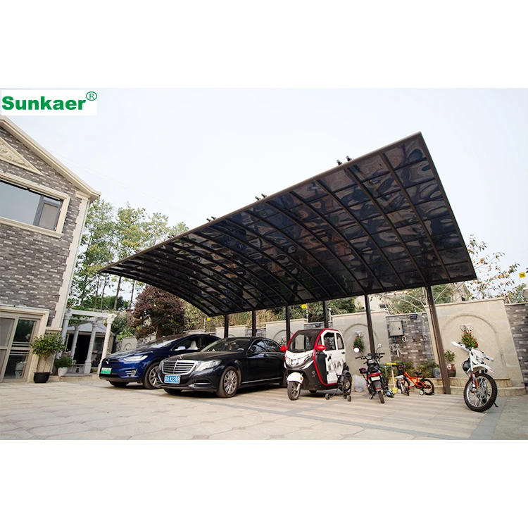 High quality large 2 car awning covering balcony arking tent shelter aluminum carport prices