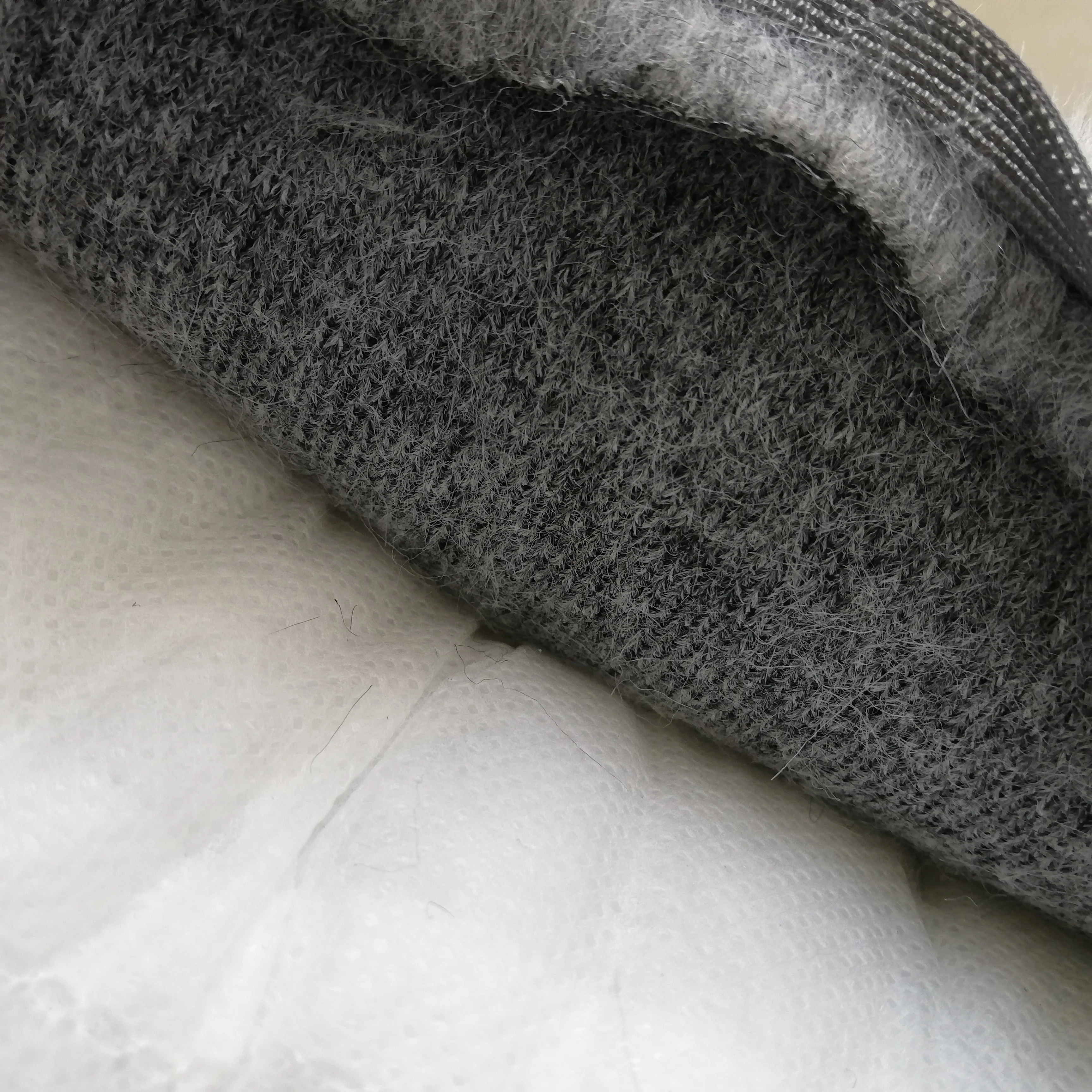 Cover Cushion for Chair and Home Texiles Grey Super Soft Small Round Cute Faux Fur KOREAN Cotton