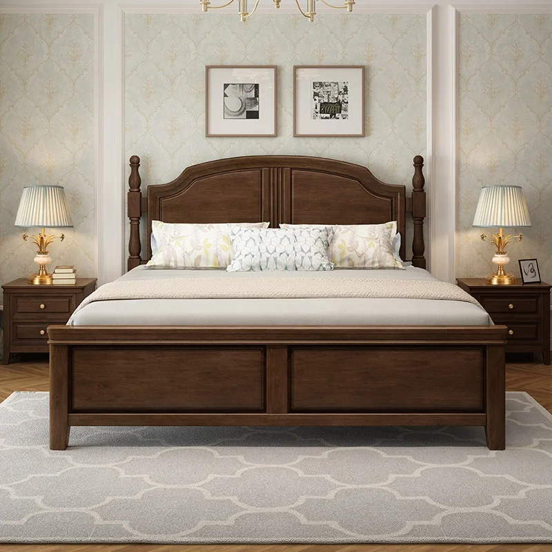 American modern minimalist villa bedroom living room full copper table lamps