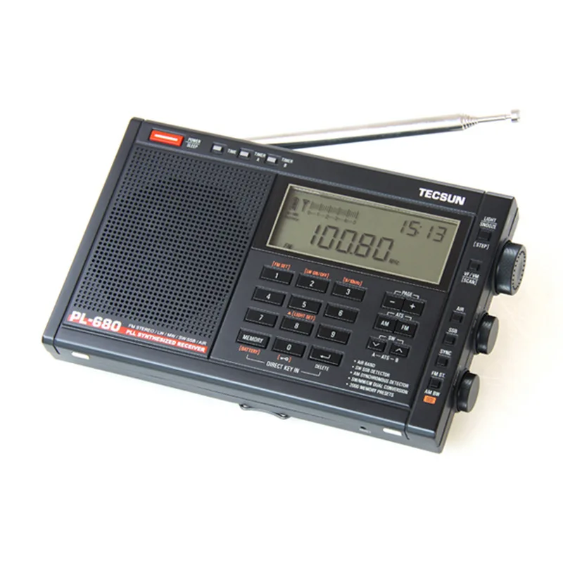 Оптовая продажа цена Tecsun PL-680 радио FM Цифровая настройка полный диапазон FM/MW/SBB/PLL синтезированное стерео приемник