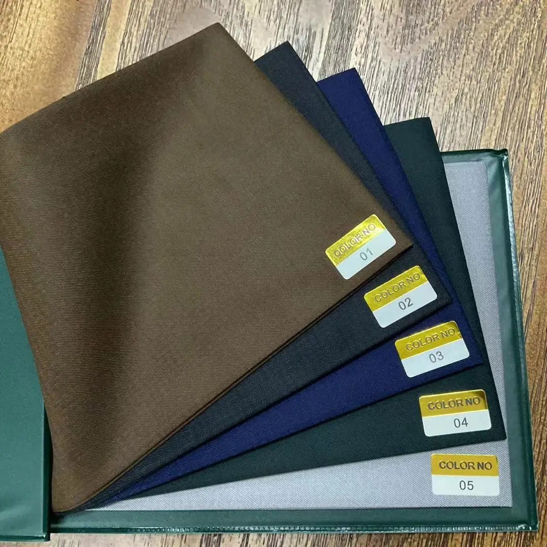 100% Merino Woolen Heavy Worsted 360 g Suit Fabric Organic Knitted Plaid for Jacket Lining for man