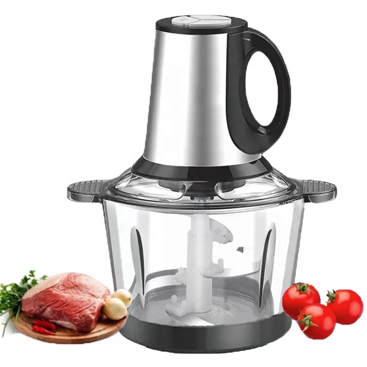 Factory Manufacturer 3L 3 Speed Food Grinder Glass Meat Chopper Electric Cutter Mincer Machine