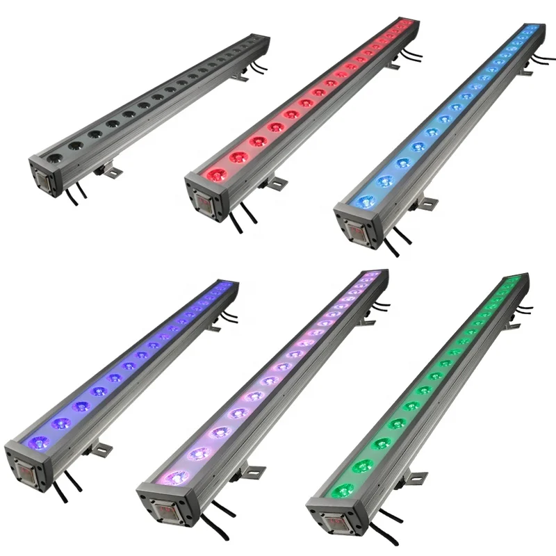 
Grace 18PCs 3W LED Wall Washer 3in1IP65 Waterproof RGB Blinder LED 