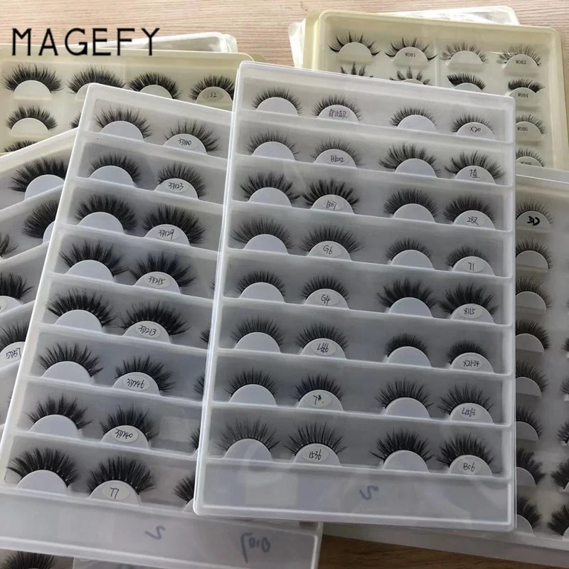 MAGEFY hybrid eyelash strips wholesale make your own brand wispy false eyelash