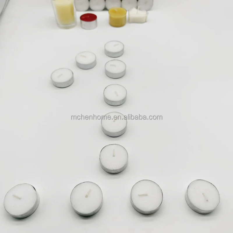 Hot Sale Smokeless And Tasteless Tea Wax 6-Hour Combustion White Tealight Candle 50 Pieces/Pack In Germany