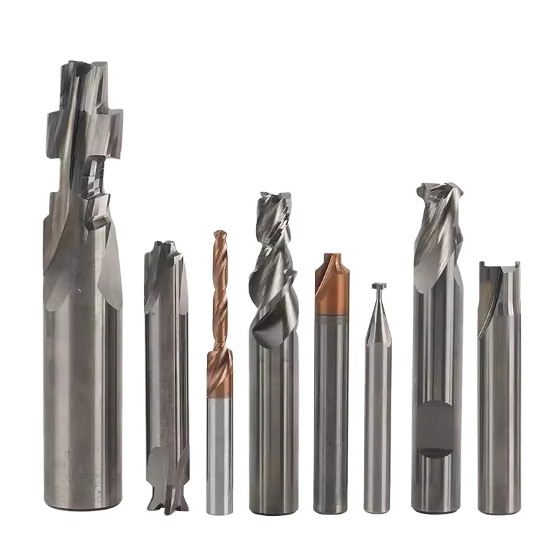 Custom Milling Cutter CNC Tools Endmill Solid Carbide HRC45 HRC55 HRC65 Endmill 4 Flute Flat Fresa End Mill
