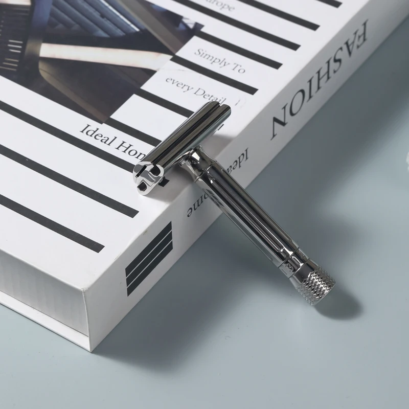 Yaqi Avanti Stainless Steel Adjustable Safety Razor for Men Double-Edged Razor for Face Use