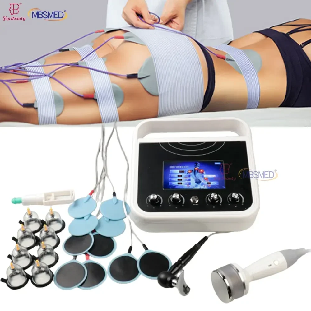 Professional Detoxification physiotherapy vaccum massage gua sha therapy vacuum cupping tens electric Muscle Stimulator machine