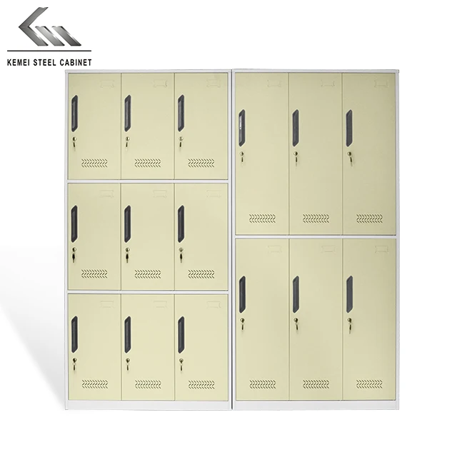 6 Door Metal Storage Cabinet Kd Steel Gym Changing Room Locker For Sale