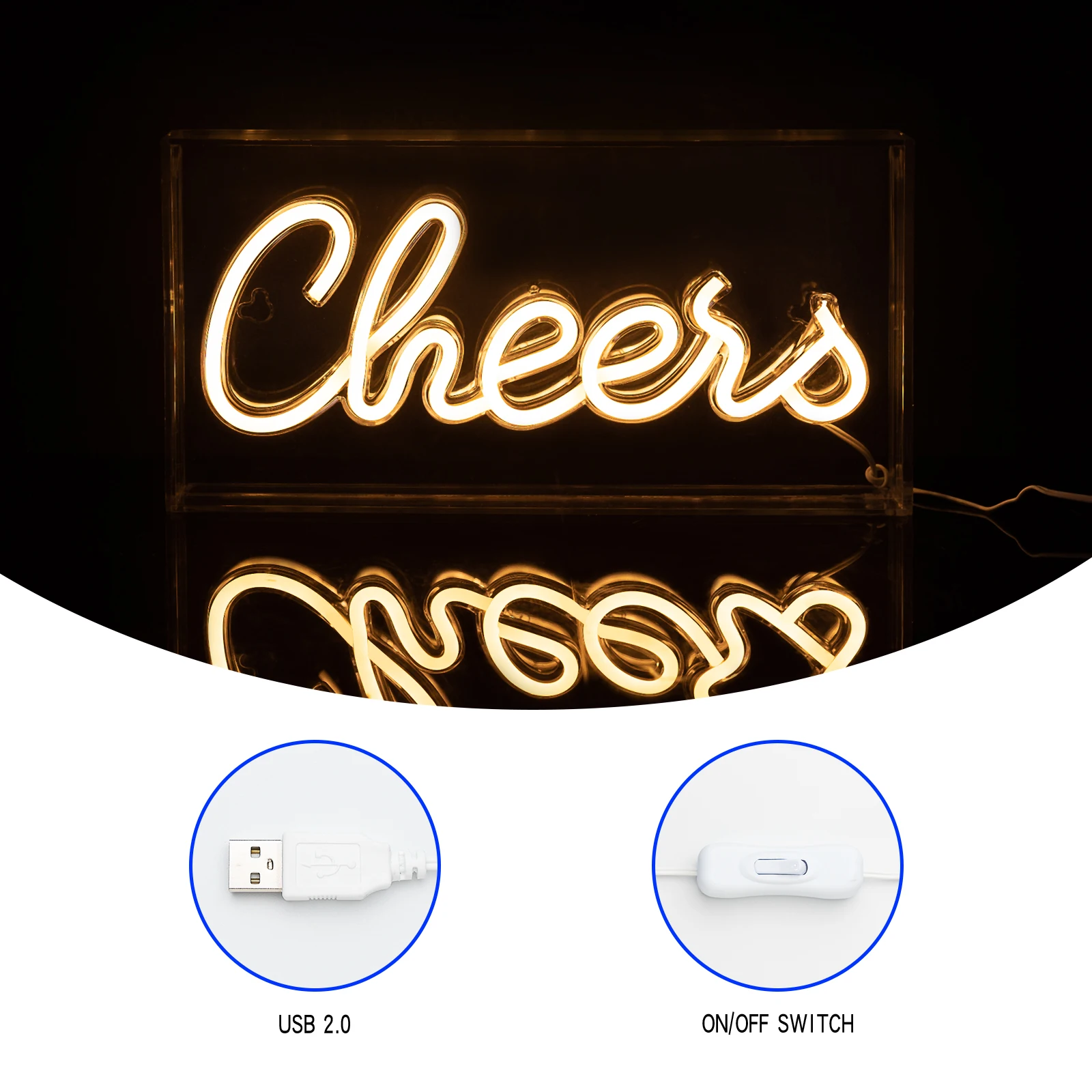 Custom Flex Diy Neon Light Signs Led Cheers Neon Light, Neon Sign for Custom Birthday Decoration