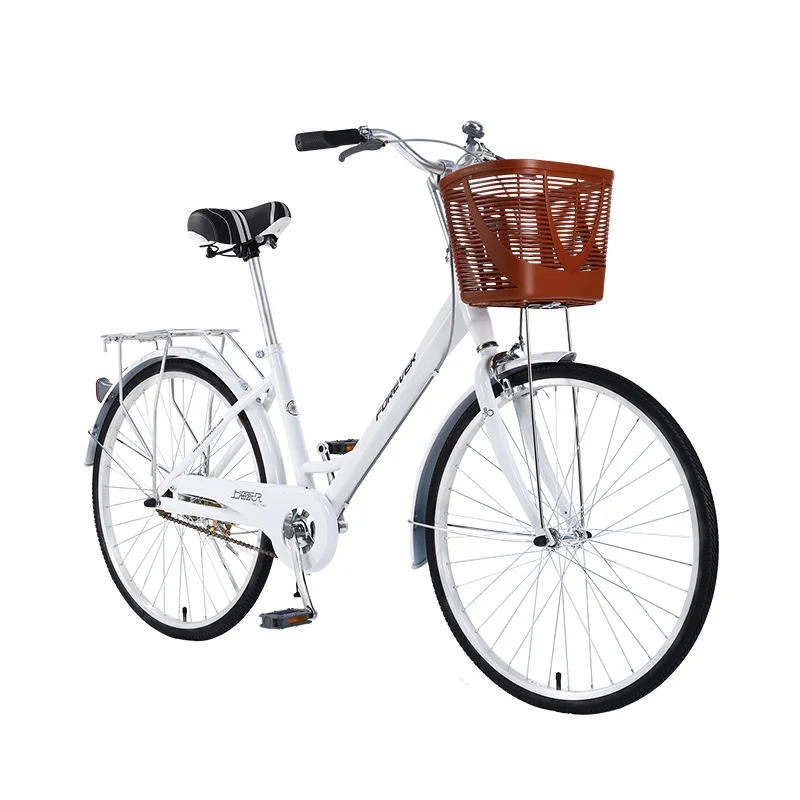 FOREVER MLSX 24 inch Single Speed High Carbon Steel City Bike Bicycle for Men Women bicicleta