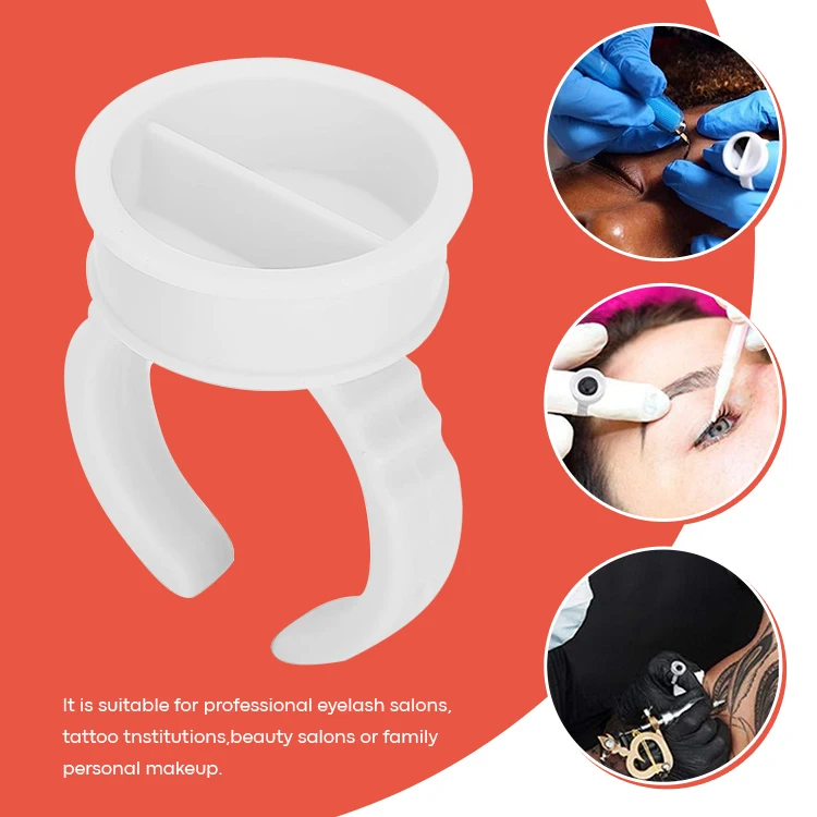 Wholesale Environmental plastic material adjustable Ring cup professional tool for holding pigment