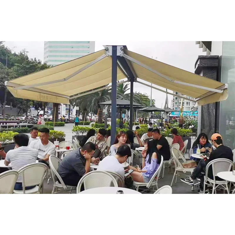 Sunshade/wind/Rain Sensor Double Sides Balcony outdoor Retractable Awning