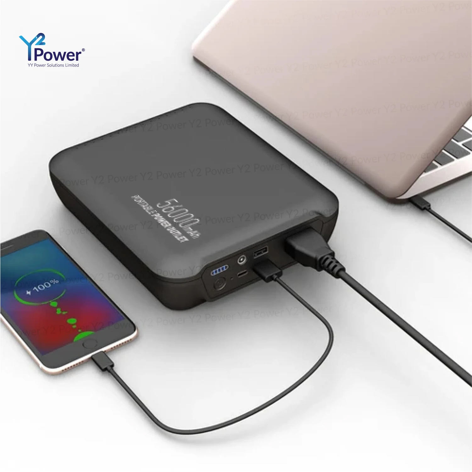 2021 Hot Sell Product Y2 Power PPO 56K Portable Power Outlet 56000mAh With Panasonic Cell for CPAPs & BiPAPs and Laptop