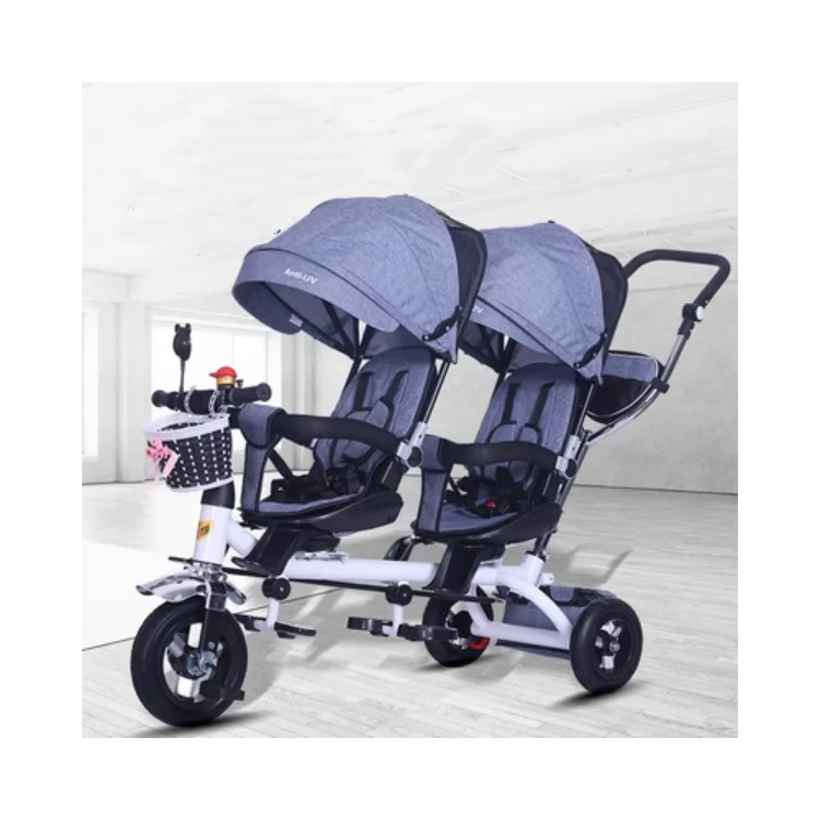 Double Baby Stroller Can Sit And Lie Two-Way Portable Folding Shock Absorbent Baby Stroller For Nnewborn Children