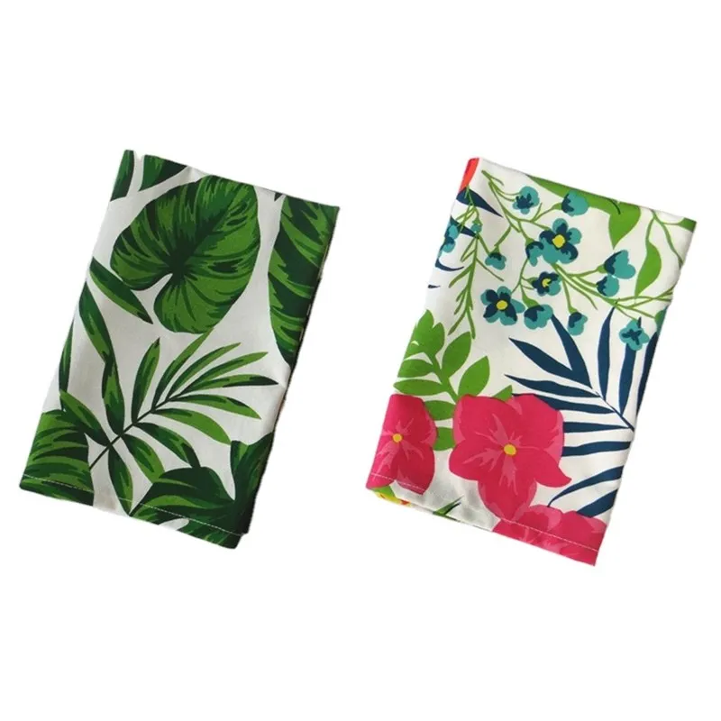 Custom Cotton Tea Towels or Dish Cloths with Hanging Loop, Modern Hand Towel or Dishcloth for Farmhouse