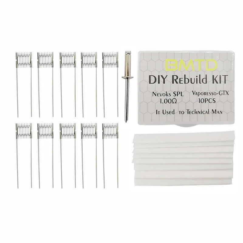 DIY Tool Rebuild Kit for nevoks SPL 1.0ohm and vaporesso-GTX Mesh Coil rbk coil kit diy