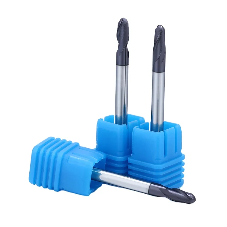 High Performance General Type Coated Endmill Long Shank 2 Flutes Ball Nose End Mills