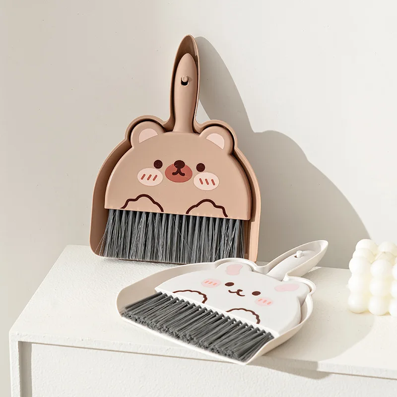 Cartoon dustpan Broom Dustpan set Broom Table cleaning brush Mini mini broom combination table sweep