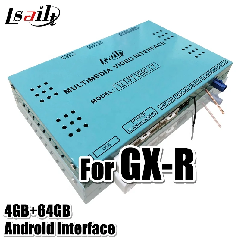 Интерфейс PX6 4 + 64 Гб Lsailt CarPlay и видео на Android включает YouTube Netflix для Land Cruiser 2014-21