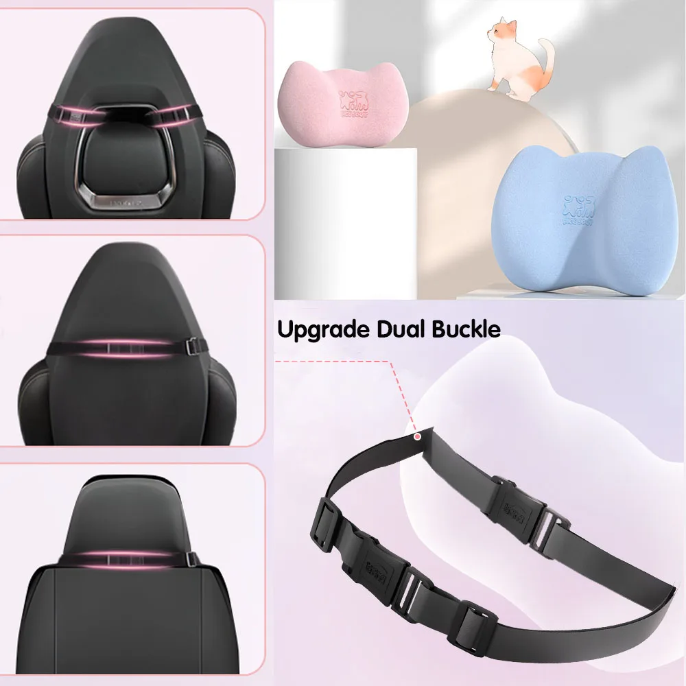 7° Space Memory Foam Car Seat Neck Support Pillow, Premium Car Seat Ergonomic Neck Pillow for Driver Gift