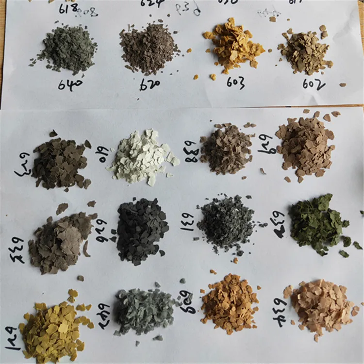 Real stone paint with natural composite rock flakes shell color flakes exterior wall decoration paint art granite paint dyeing