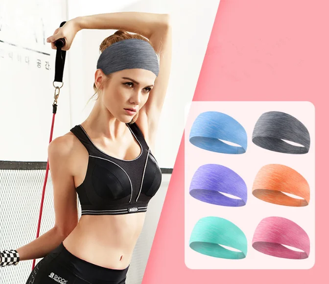 Moisture Wicking Athletic Cotton Terry Cloth Sweatband Hairbands Sports Headband For Men And Women