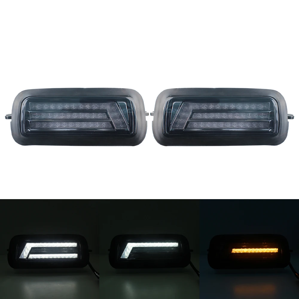  Автомобильные аксессуары светодиодные дневные ходовые огни для Lada Niva Parts 4x4 1995 + желтая лампа поворота