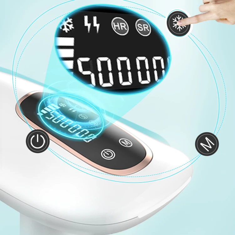 Factory custom wholesale epilator diode ipl hair removal laser epilator cooling for women portable permanent painless whole body