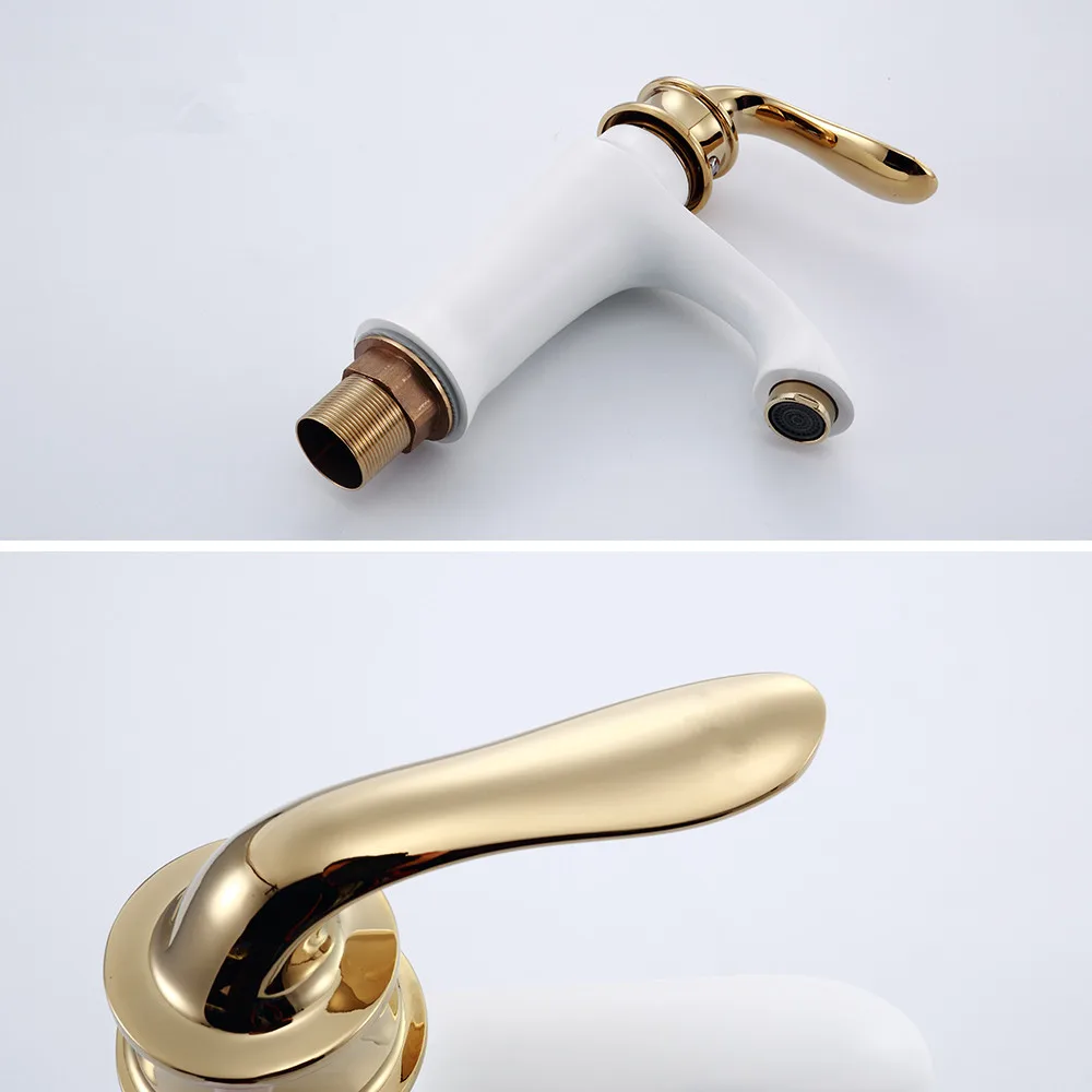 Colors Bathroom Basin Faucet Hollow Shape Bath Cold And Hot Waterfall Faucets Single Handle Water Mixer Tap