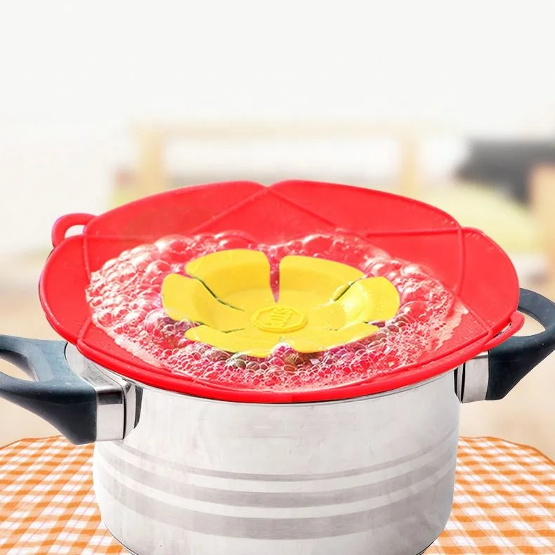 2021 Multi-Function Kitchen Tool Splatter Guard Screens Boil Over Safeguard Silicone Spill Stopper Lid Cover