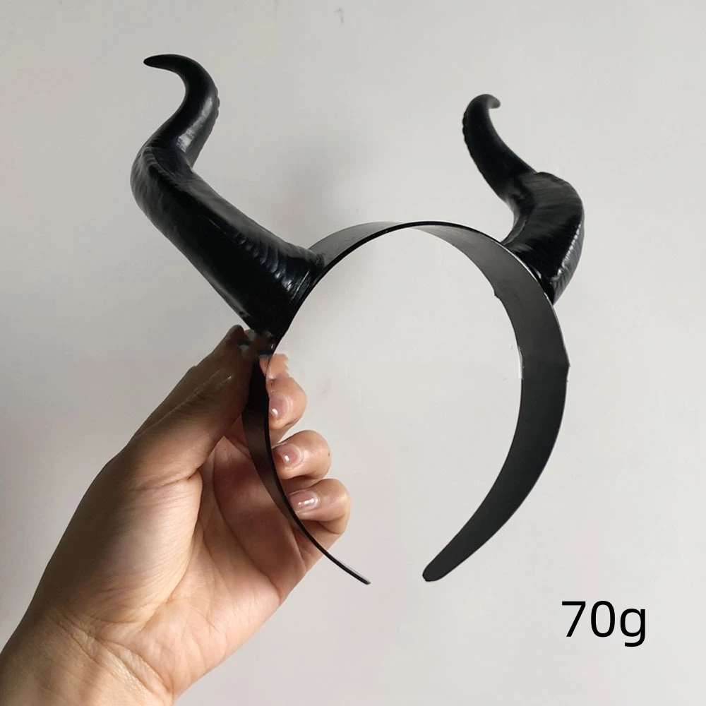 Maleficent Cosplay Props Halloween Christmas Elegant Black Rave Party Supplies Head Decoration