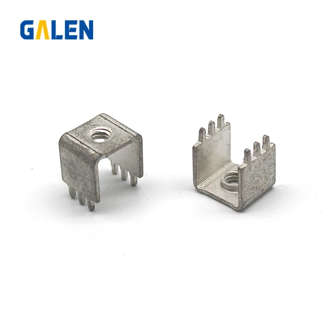 pcb-5a soldering terminal M4 tin plated pure copper red tinned screw terminal six pins pcb welding tab terminal