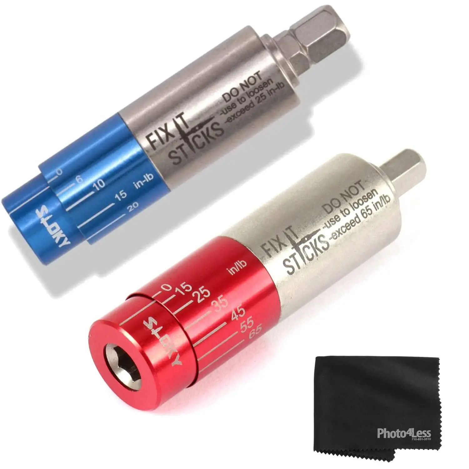 All-in-one torque driver bundle 6- 25inch lbs mini all-in-one torque driver